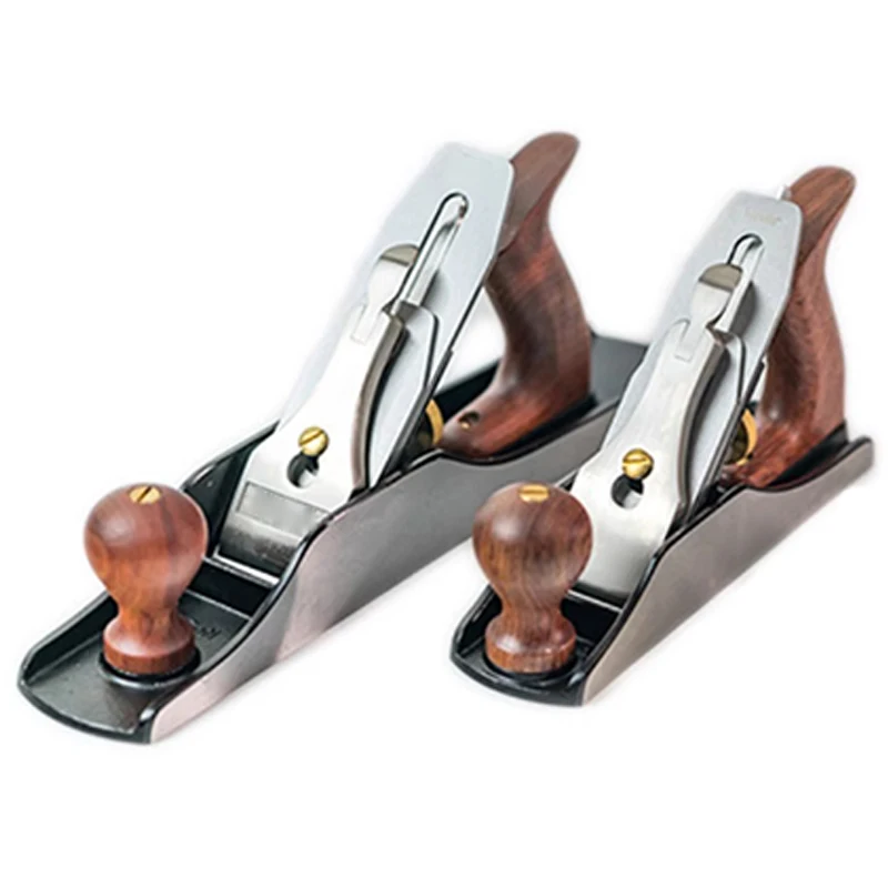 No. 4 Planer Hand Push Woodworking Furniture Musical Instrument Model Leveling Planer Stainless Steel Pressure Plate