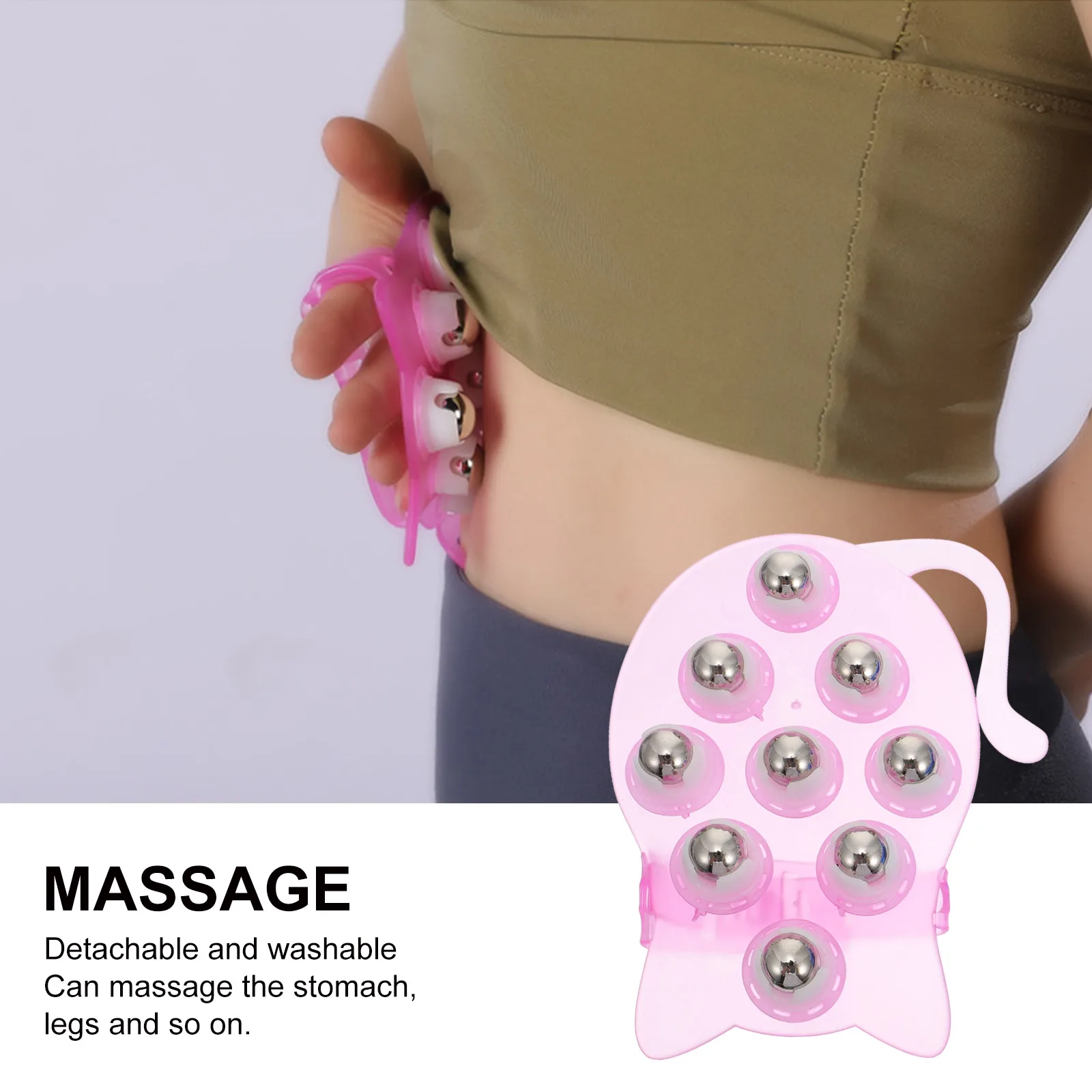 

2pcs Cat Shaped Rolling Metal Balls 360 Degree Roller Tool Pain Relief Neck Back Leg Muscle Ache Fatigue Cellulite for Family