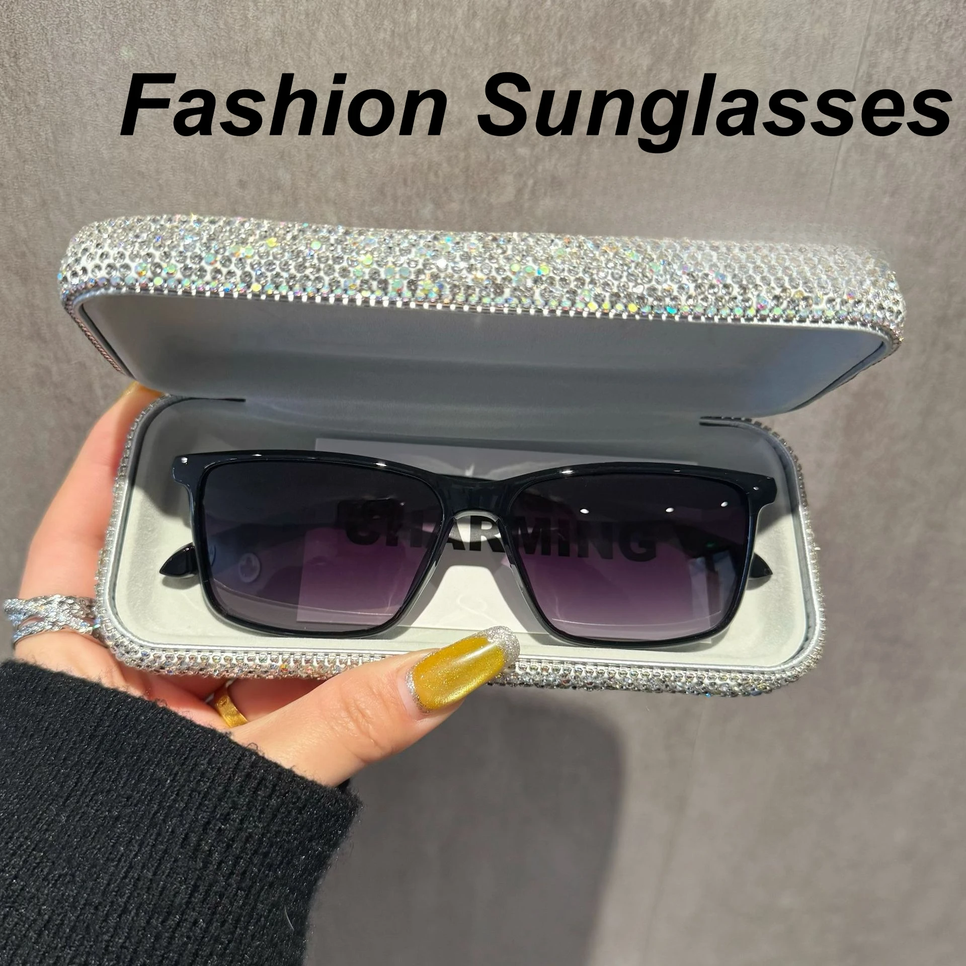 

Women Men Driving Sunglasses Fashion Outdoor Sports UV-Protective Sun Glasses Unisex Classic Square Frame Sunglasses Goggles