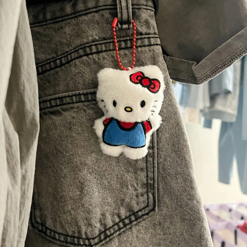 Jouet en peluche de dessin animé pour hommes et femmes, pendentif chaton, beurre KT classique, sac à dos, accessoires de sac de voyage