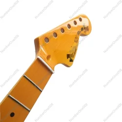 22 Products Electric Guitar Neck Big Head St Classic Point Notes Gold Bright Color Canada Maple DIY Replacement Accessories