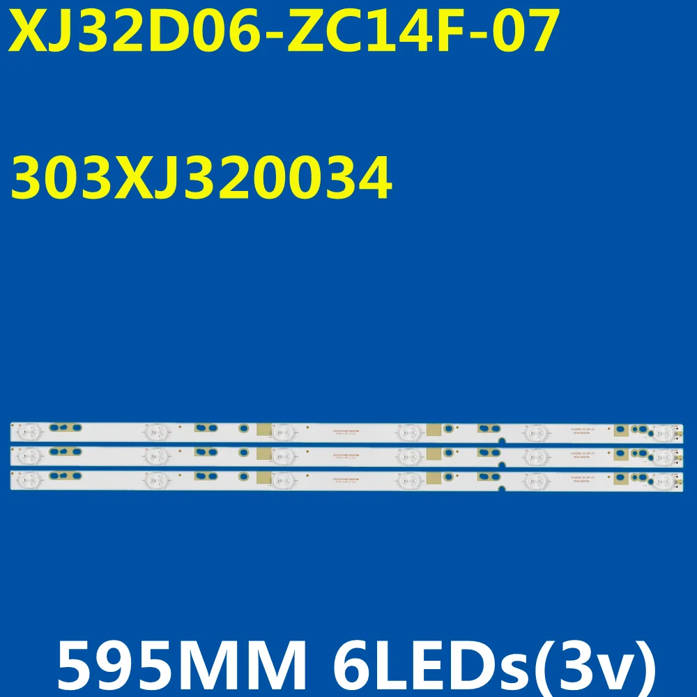3pcs LED Backlight Strip XJ32D06-ZC14F-07 XJ320M06 LED32C8 HS320M02 303XJ320034 SHYS32D06-ZC14F-01 CRH-K323535T03064CA-Rev1.1