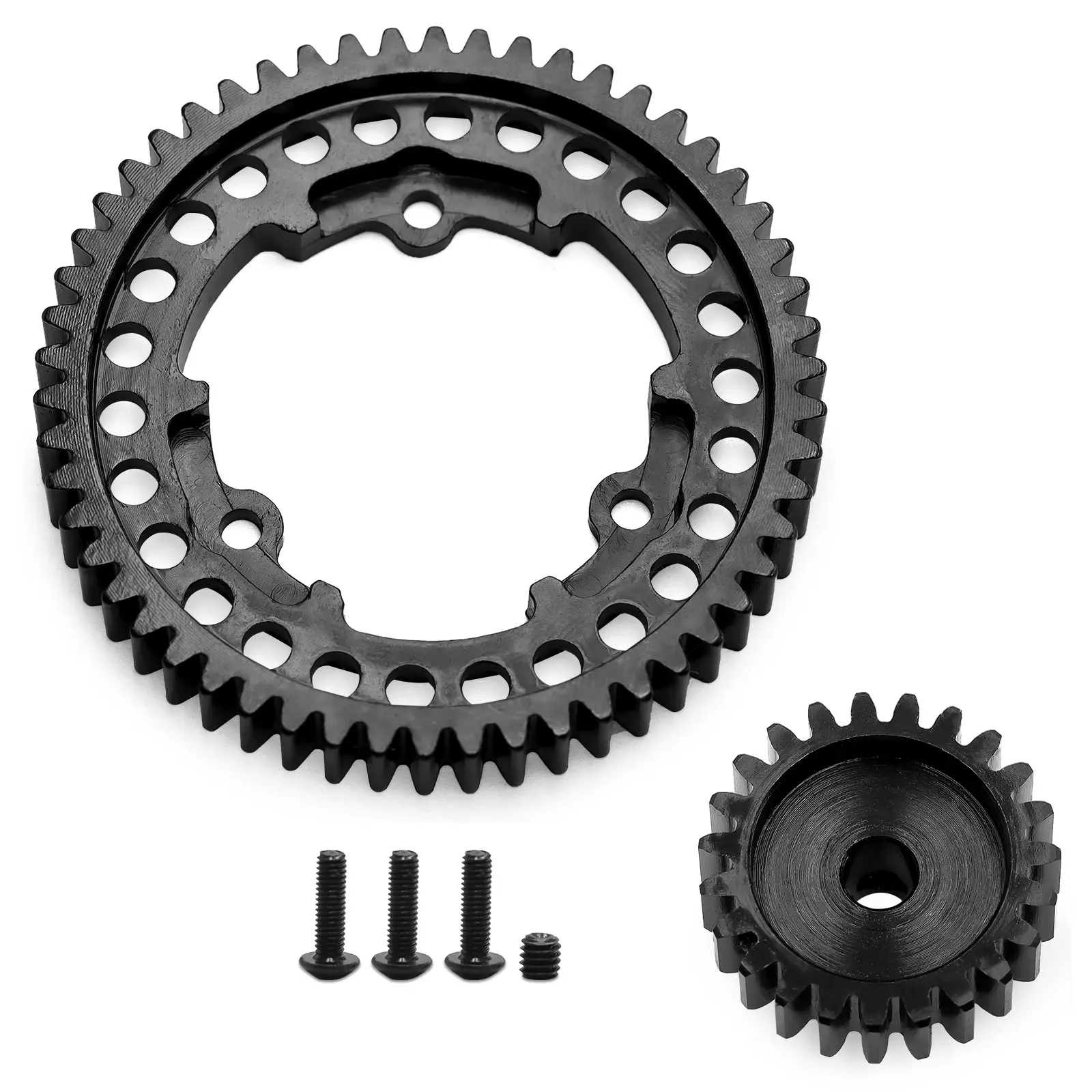 อัพเกรด RC Gears M1.0 Spur Gear Set 46T 50T 52T 54T พร้อม 23T Pinion Gear สำหรับ Maxx 1/5 1/7 E-Revo 2.0 MAXX 6447 6449