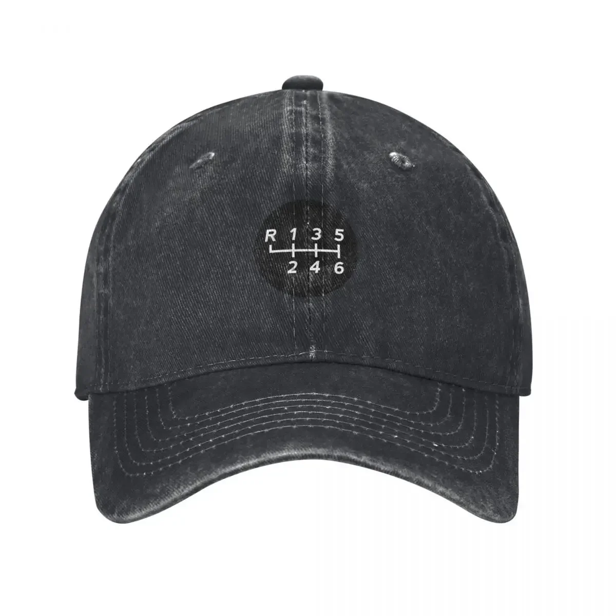 Black Manual Transmission Shift Pattern 1 - Grungy Baseball Cap western Hat Kids Hat Luxury Cap |-F-| Men Golf Wear Women's