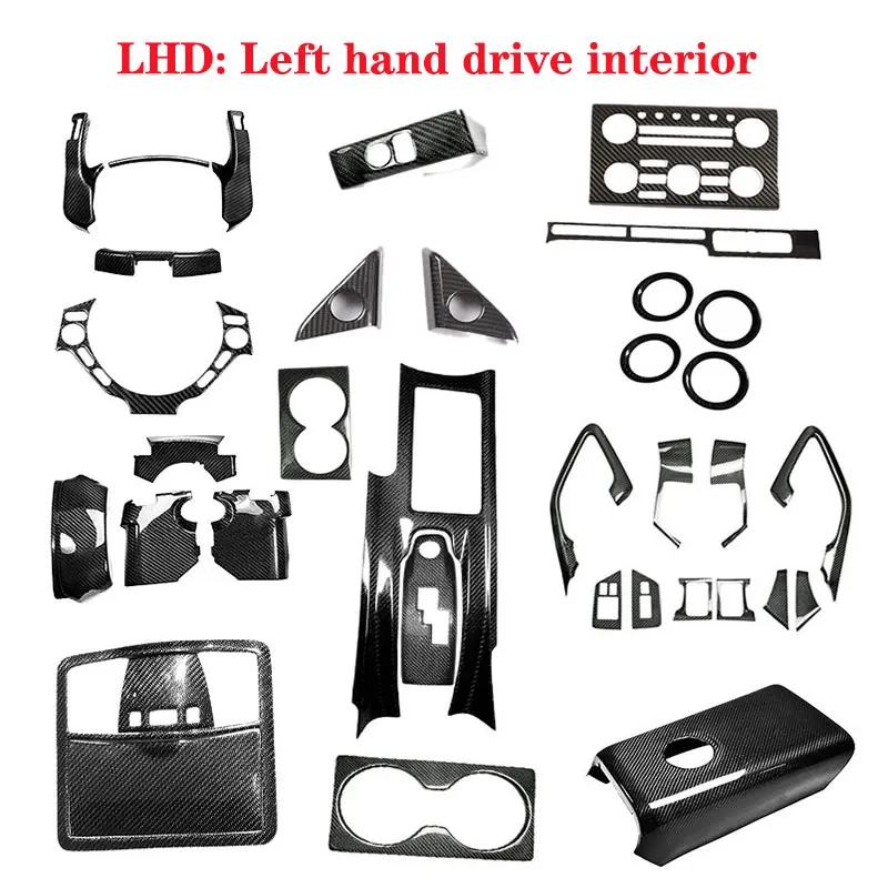 For Nissan GTR35 R35 with genuine carbon fiber modified interior patch kit and central control gear patch 2008-2016