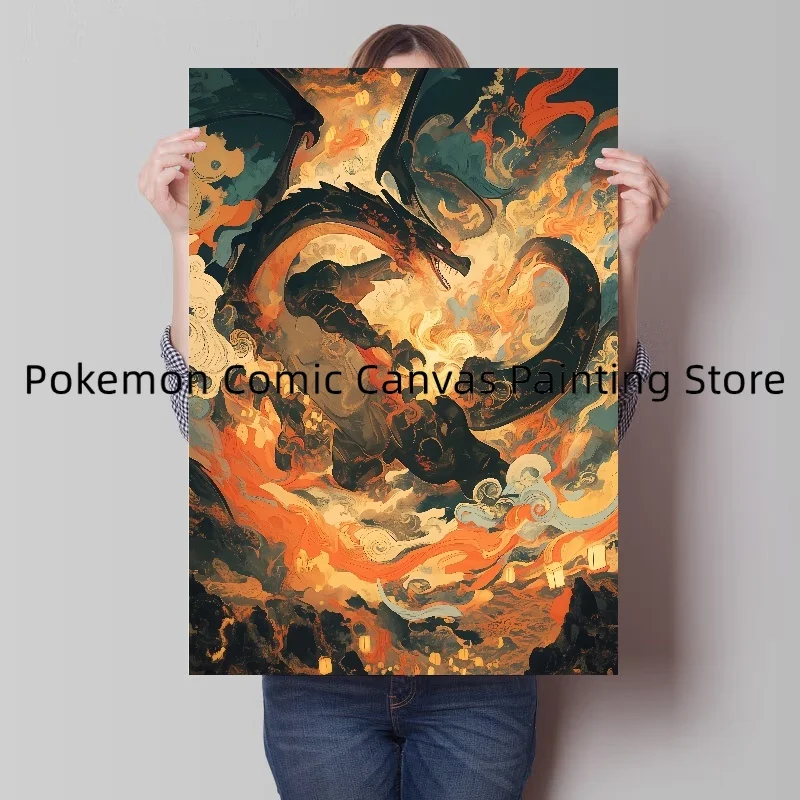 Japanese Anime Pokemon Canvas Wall Stickers and Posters Bedroom Home Decoration Accessories  Gift for Children Artwork Pictures