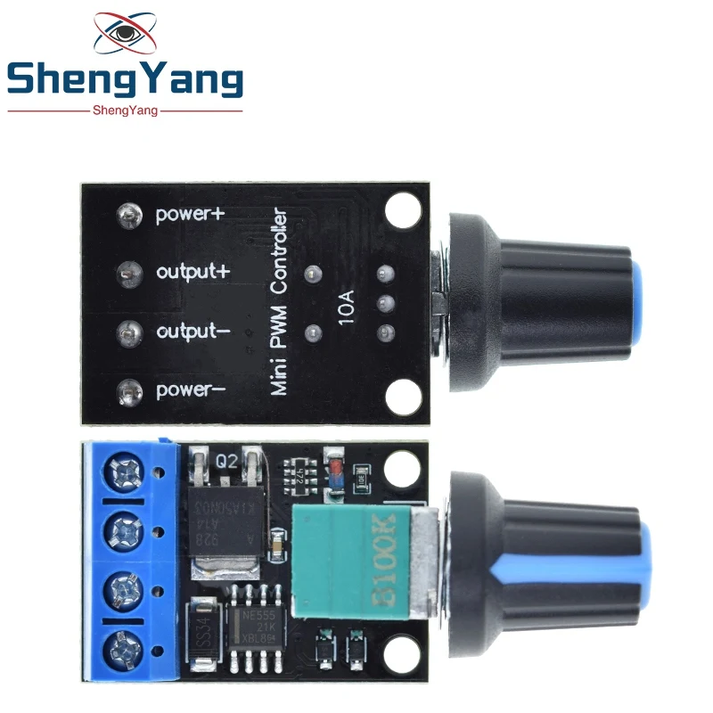 TZT 5V 12V 10A Voltage Regulator PWM DC Motor Speed Controller Governor Stepless Speed Regulator LED Dimmer Power Controller image 6