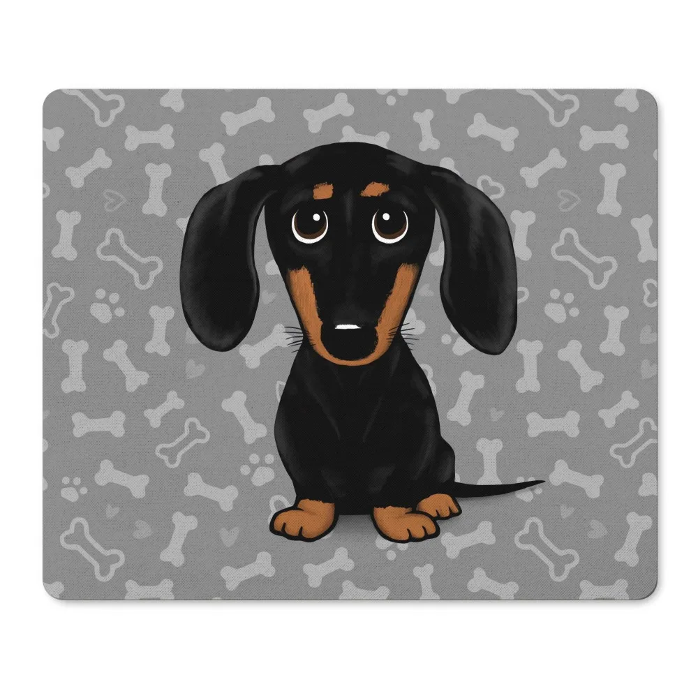 

Small Dachshund Dog Mouse Pad Desk Mat with Non Slip Bottom for Home Office Gaming