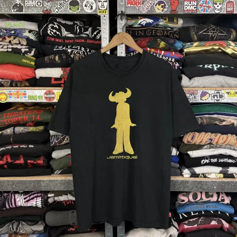 Seltenes Jamiroquai Buffalo Man T-Shirt aus den 2000er Jahren, Retro-Street-T-Shirt, Sommer, neues, lässiges, modisches Unisex-T-Shirt