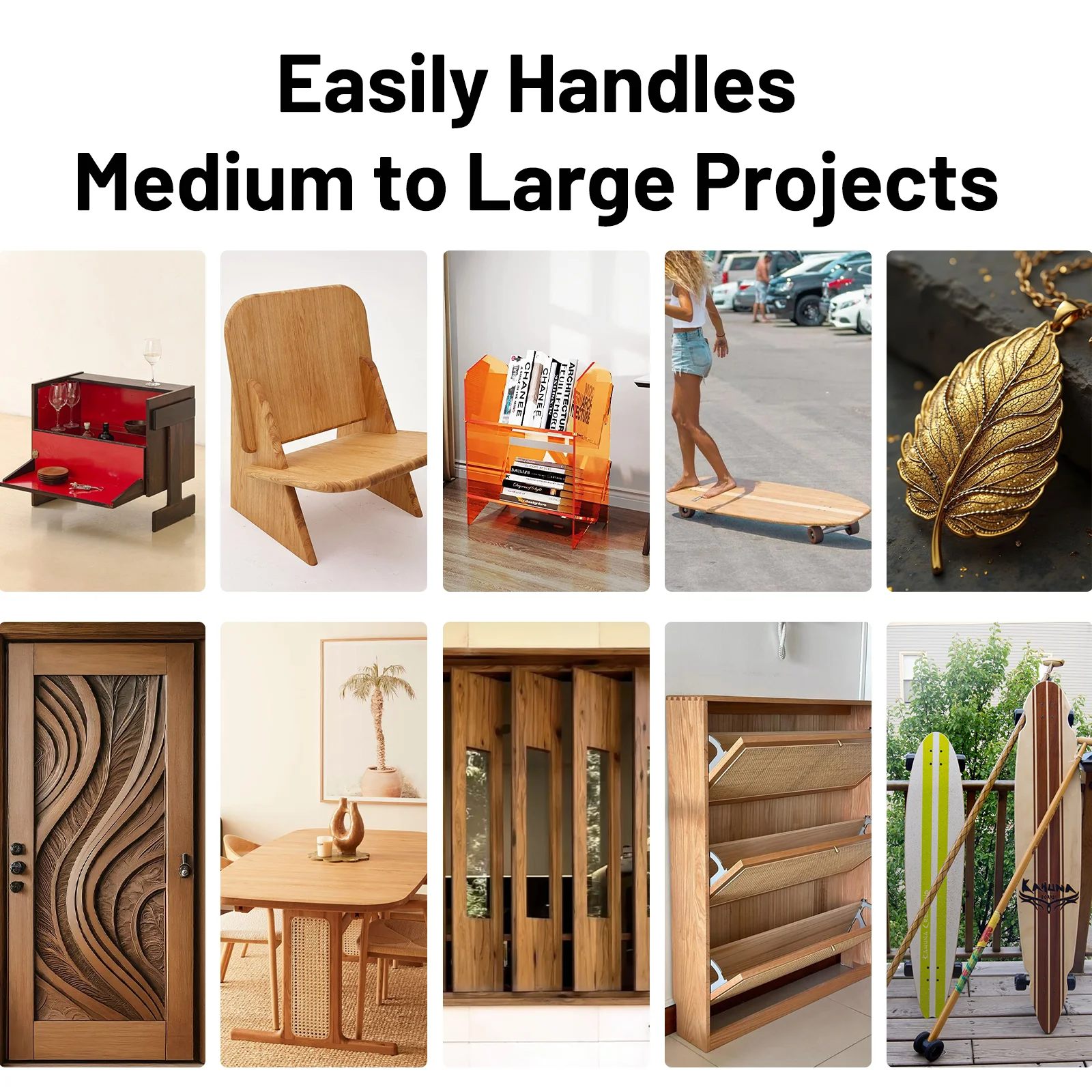 Twotrees TTC H40 CNC Router Machine 1000x1000mm Large Working Area One-step CNC/Laser Engraving switch Multi-material Compatible