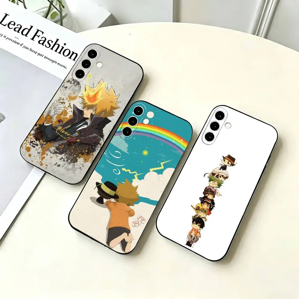 ¡R-Reborn en oferta! Funda de teléfono Katekyo Hitman Reborn de silicona negra suave para Samsung A73,A72,A71,A70,A53,A52,A51