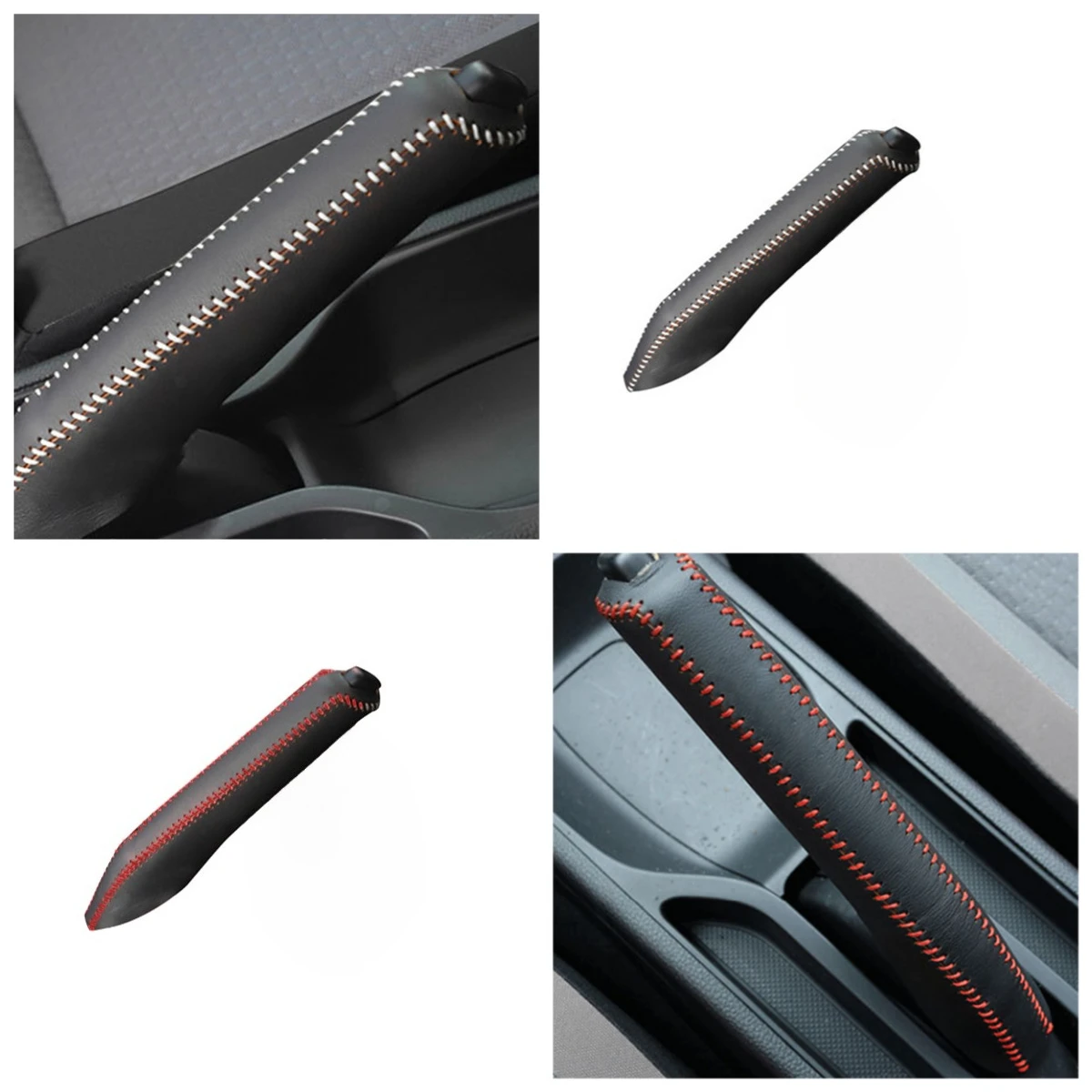 Auto-Leder-Getriebe-Handbremsenabdeckung für Honda Civic Mugen Power Accords CRV Jazz CBR VTX VFR TRD 2019 2020 2021, Zubehör