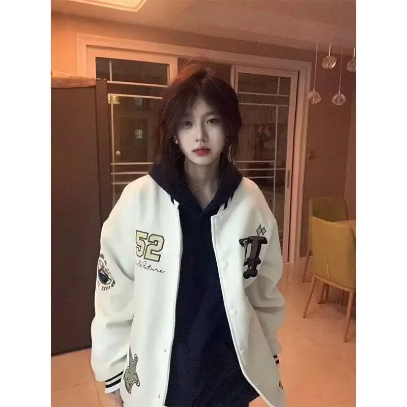 

Sli Loose Men's Jaet Spring Autumn High Street Trend Harajuku Korean Sle Hong Kong Sle Casual Haome Outerwear