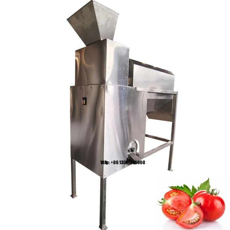 Stainless steel tomato seed extraction and remover machine small tomato pulp extraction process line
