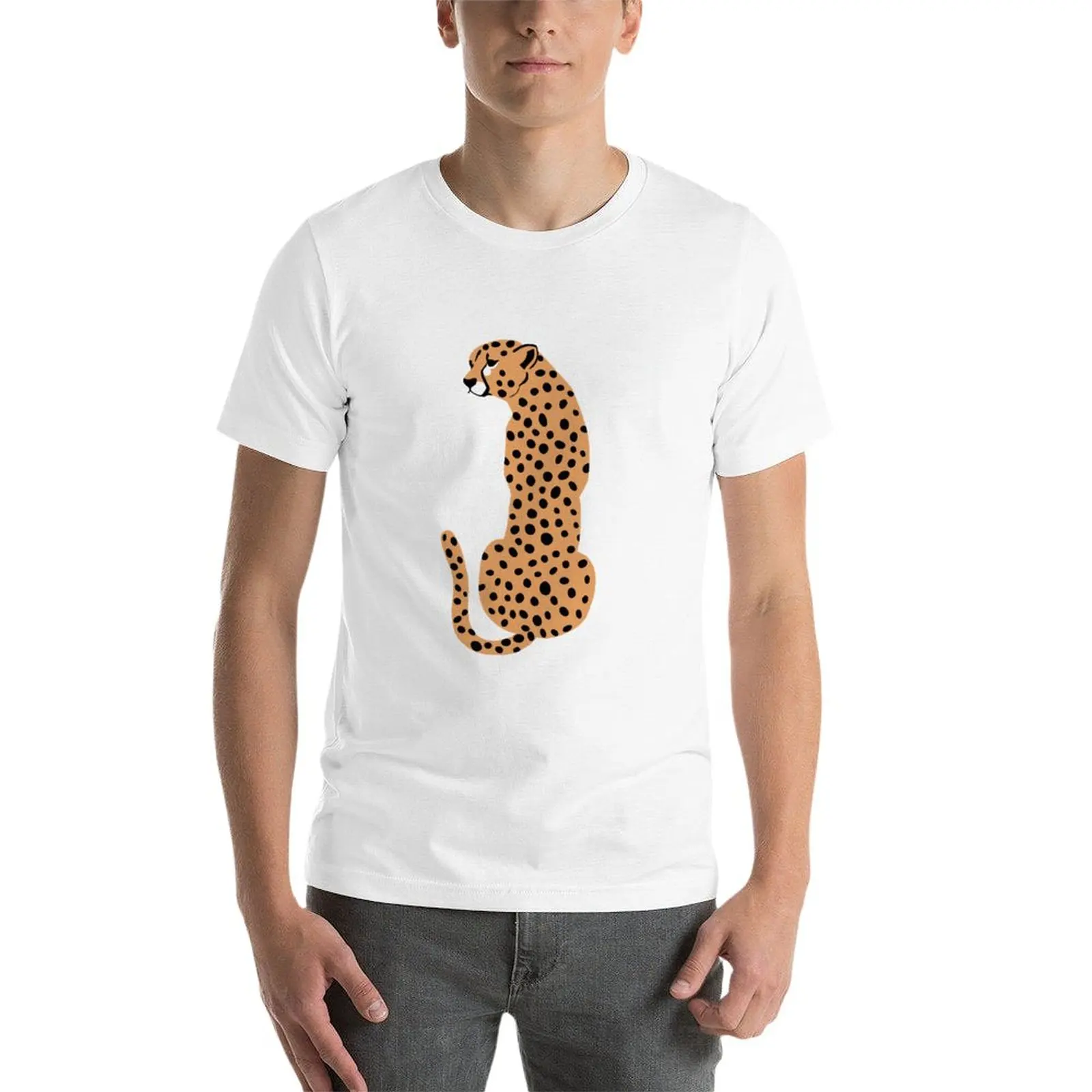 New cheetah T-Shirt Anime t-shirt blank t shirts mens t shirts