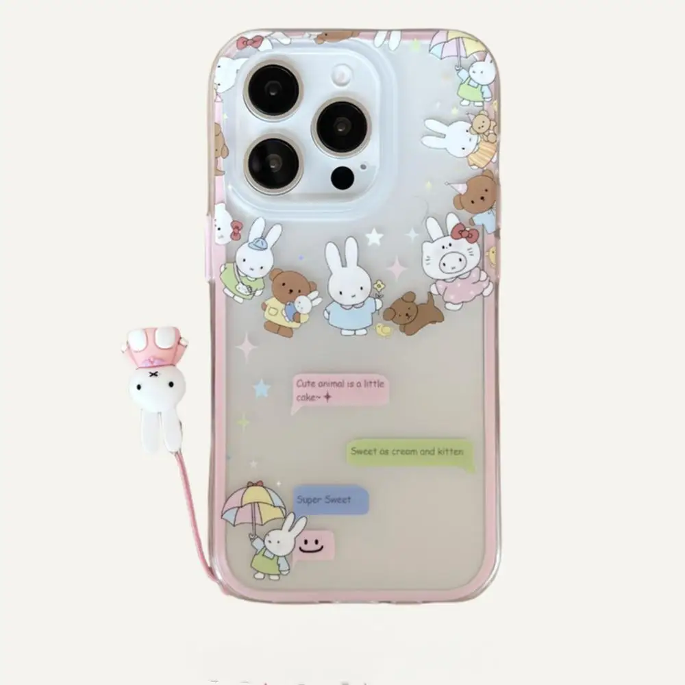 

Miffy Original High-Quality Matte Miffy Pendant Pink and Tender Suitable for Iphone13-16 Phone Cases Kawaii Cute Cartoon