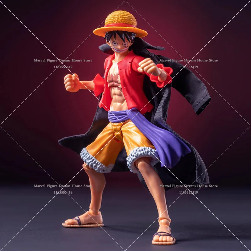 Cosplay One Piece 1/12 Cloak Luffy Roronoa Zoro Sanji Sir Crocodile Trafalgar Law Yamato Doflamingo Windbreak Fit 6'' Anime Body