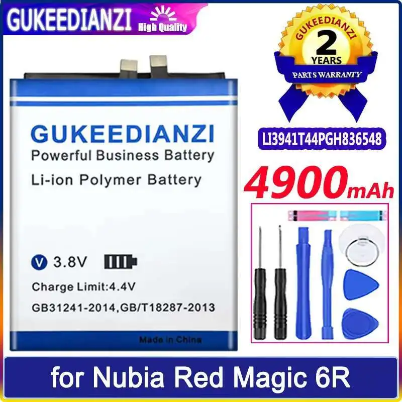 

Good Low-Temperature Performance LI3941T44PGH836548 Mobile Phone Battery For Nubia Red Magic 6R Fast Charging 4900Mah