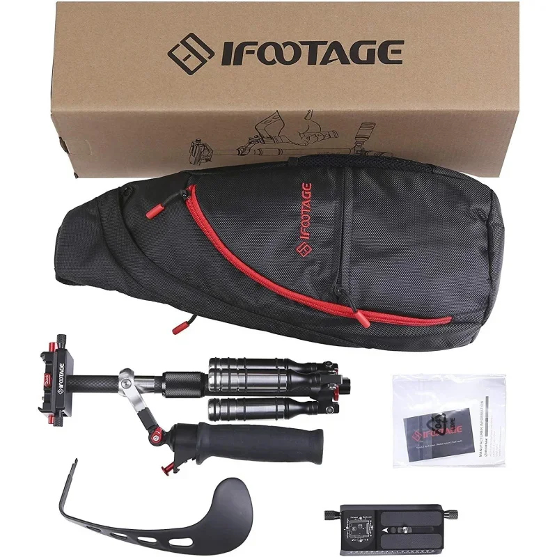 IFOOTAGE Aluminum Handheld Camera Stabilizer 20 Inches Video Steadycam Stabilizer With 1/4 Inch Screw Quick Release Plate Compat