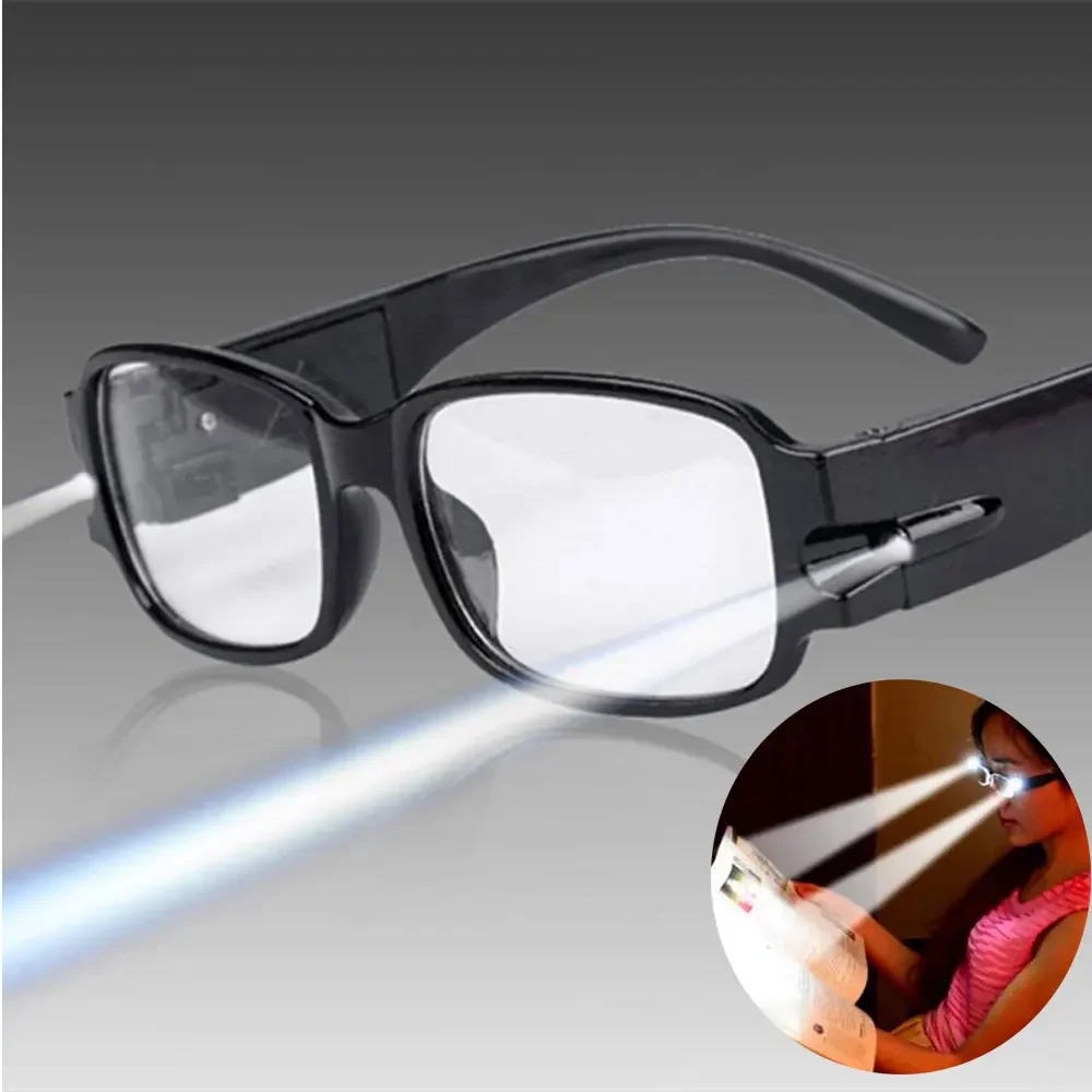 Multi Strength Reading Glasses LED Man Woman Unisex Eyeglasses Spectacle Diopter Magnifier Light Up Night Presbyopic Glasses