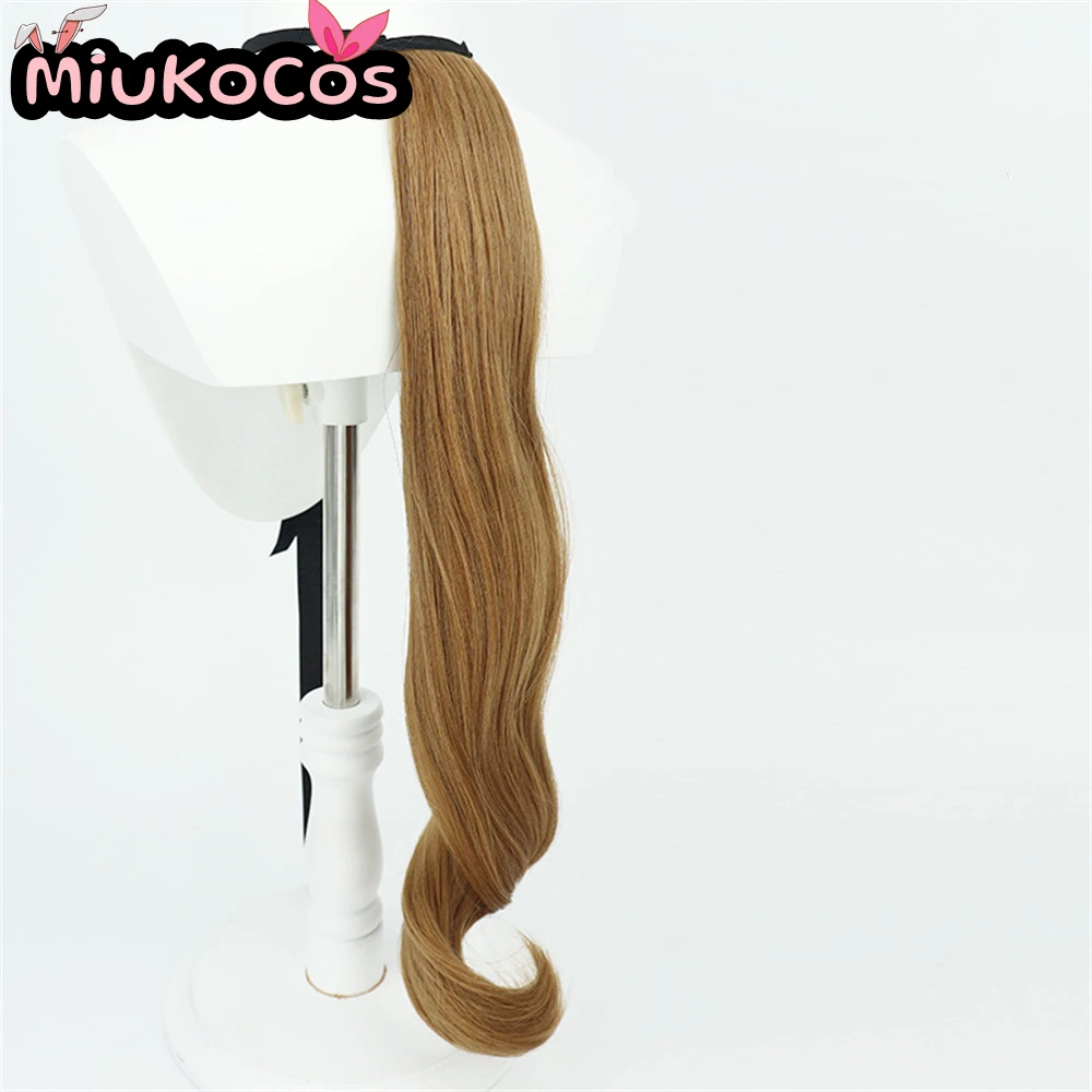متوفر في المخزون شعر مستعار تأثيري عجائب العشب مع آذان وذيل MiukoCosplay لعبة Umamusume: كوسبلاي ديربي جميل