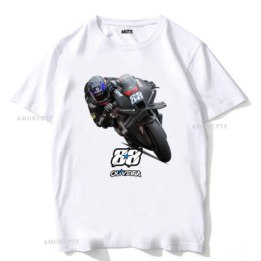 Miguel Oliveira 88 GP Fan Rider T-Shirt New Men Short Sleeve  Boy Casual Tees Mountain Motorcycle Sport Riding Man White Tops