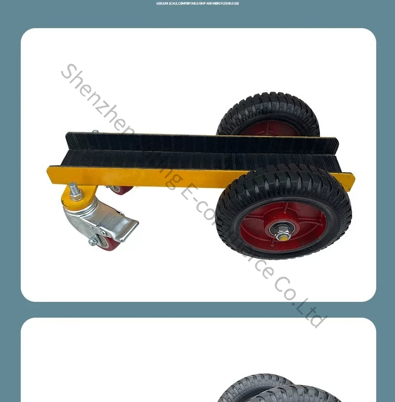 Universal Wheel Trolley Stone Tile Doors and Windows Channel Steel Solid Cast Iron Cart Glass Handling Cart Loading Cart