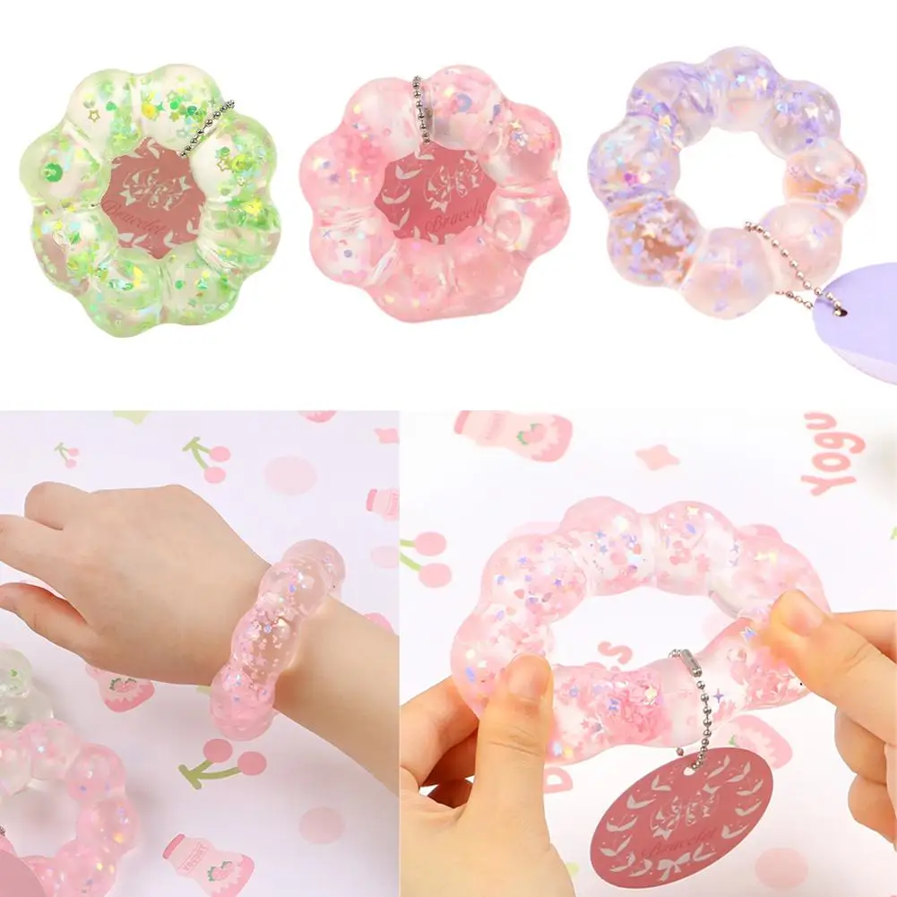 

Stress Relief Wristband Toy Bracelet Party Favors Fidget Bracelets Stress Reliever Toys For Kids Children Gifts F2d8