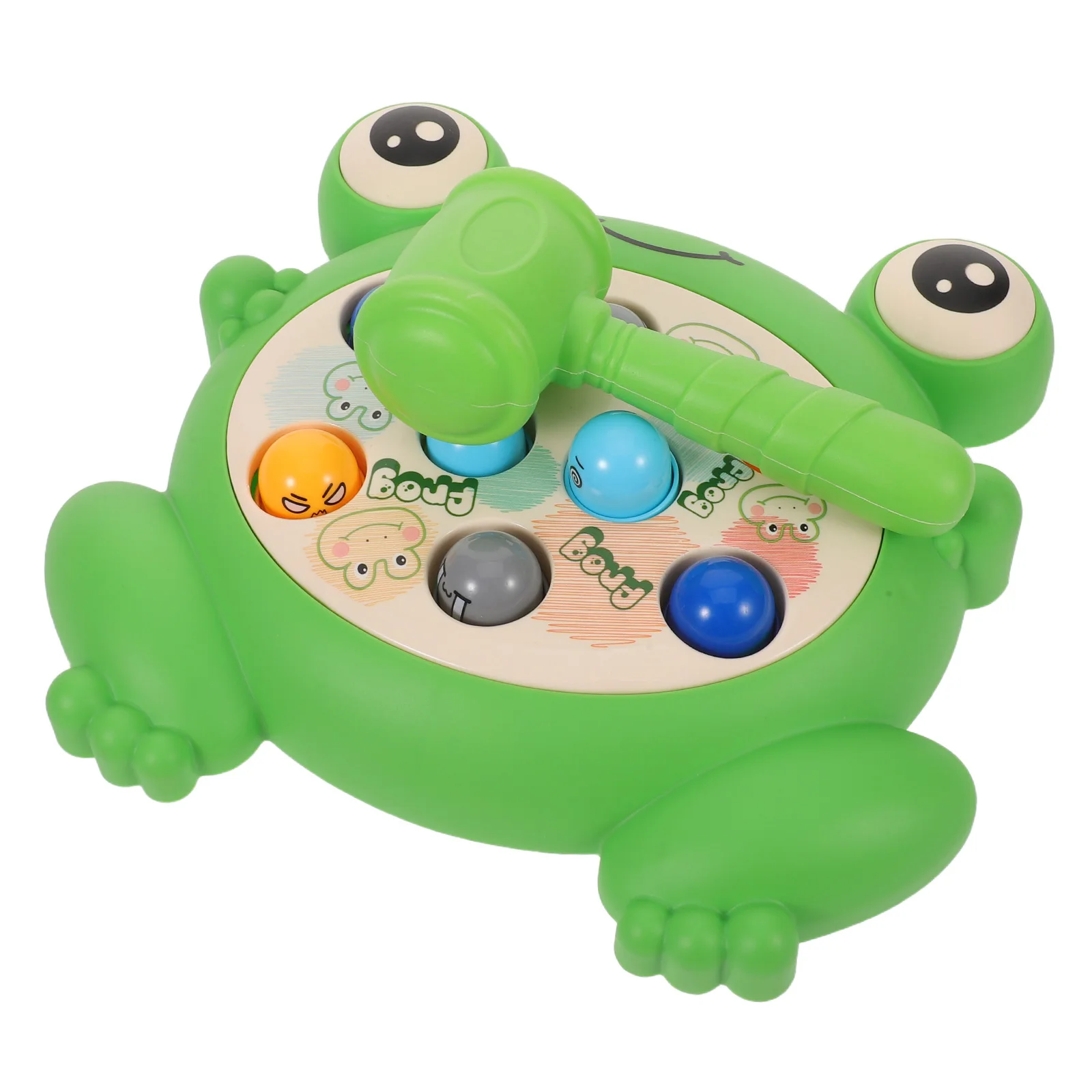 

1Set Whack A Frog Game Kids Interactive Educational Hammer Pounding Parent Child Tabletop Early Learning Sensory Coordination
