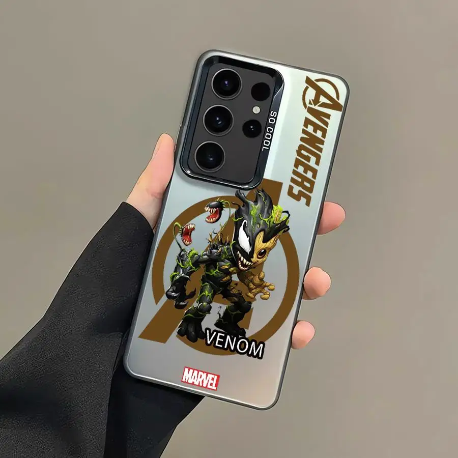 Marvel groot veneno capa macia caso de telefone para samsung galaxy s24 fe s21 s25 s25plus nota 20 ultra s24ultra s23 s22 s20