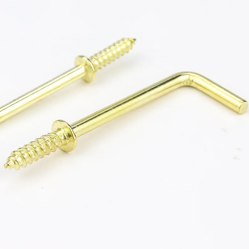 1/2 inch 5/8 inch 3/4 inch 7/8 inch Copper plated L-shape with medium Right Angle Hook Seven Character Hooks Self-tapping screws