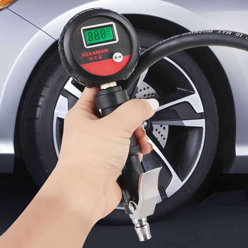 Auto Tire Pressure Gauge for Car Truck Vehicle Motorcycle LCD Digital Tyre Tester High Precision Monitor System Test Accessories