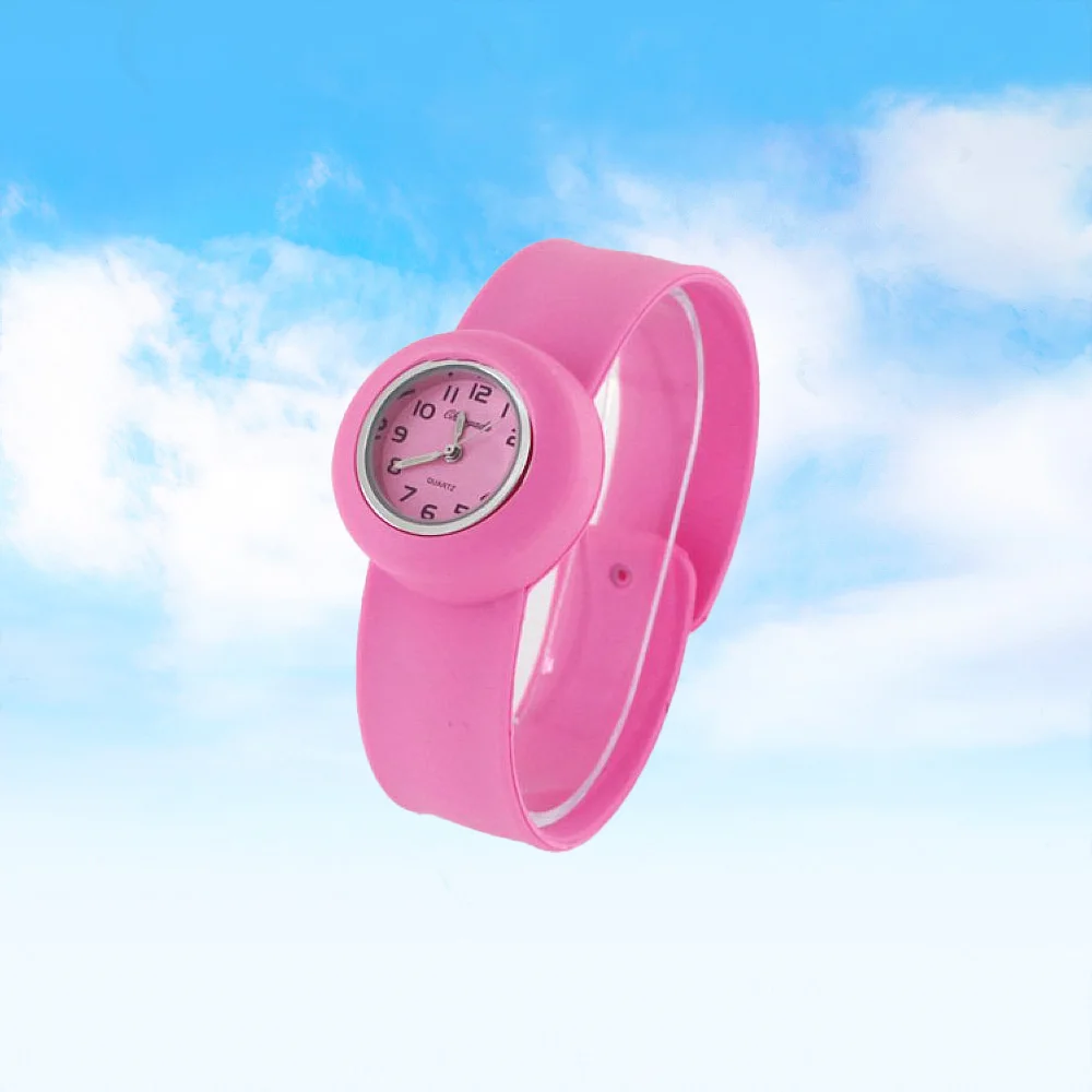 

Kids Silicone Strap Jelly Candy Slap Watch - Boys Girls Analog Quartz Student Wristwatch Sports Party Gift