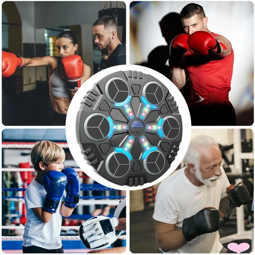 Smart Bluetooth Connection Music Boxing Machine Noise Reduction Wall Mounting Electronic Target Sanda Training Device image 6