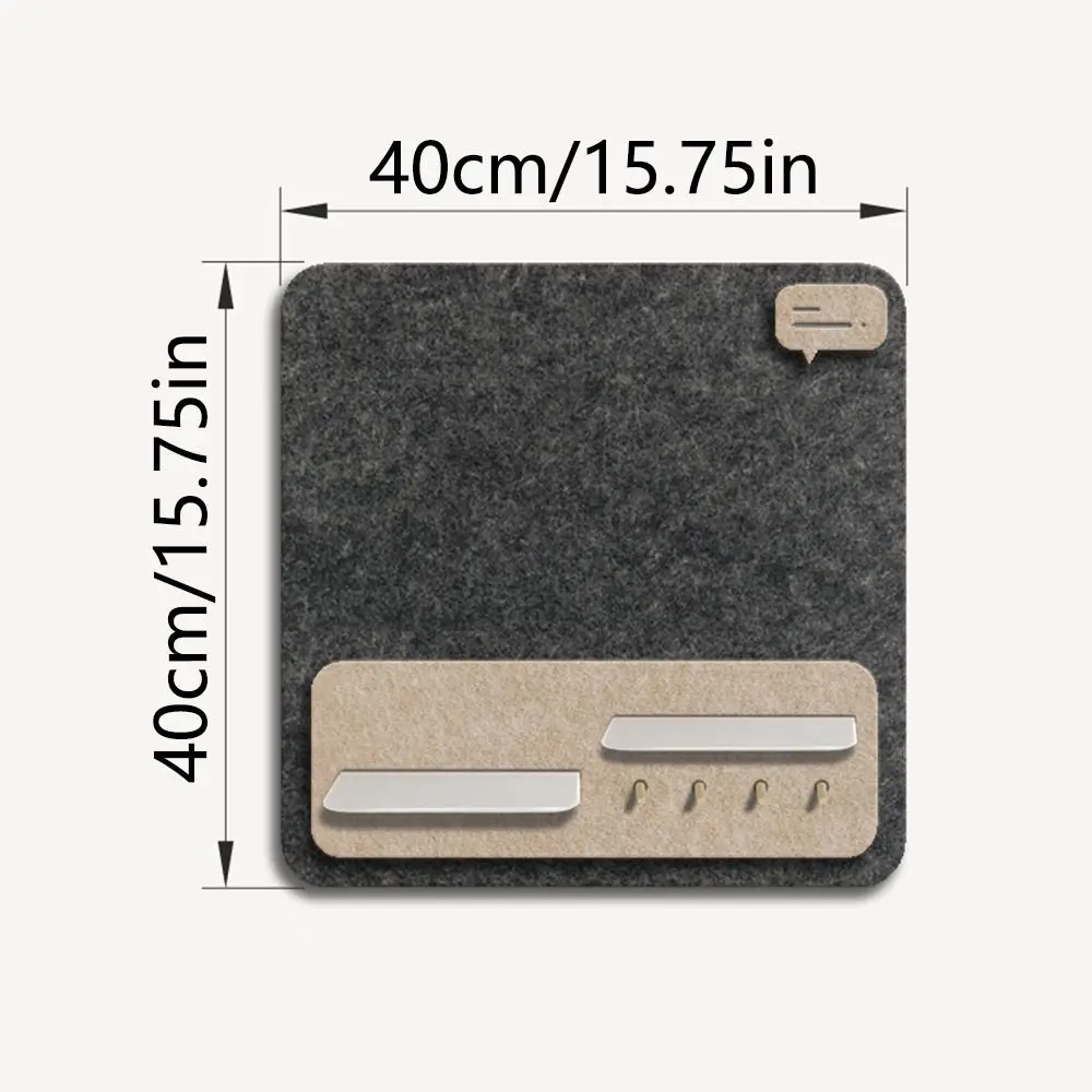 Safe Removable Cork Board for Walls Decorative Wall Mounted Memo Felt Board Wood Sticks Self-Adhesive Massage Board School