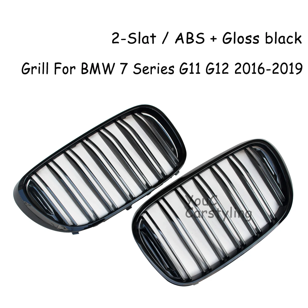 G11 Front Bumper Grill For BMW 7 Series G11 G12 730i 740i 750i 740e 725d 730d 2016 2017 2018 2019 ABS Replacement Grille