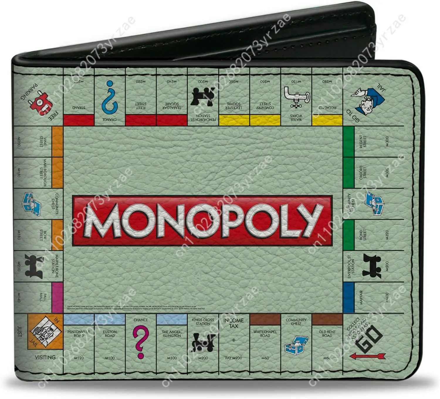 

Monopoly Go! Wallet Mens Womens Teenagers High Quality Fashion Bifold Wallet Personalized Custom Portable Billfold