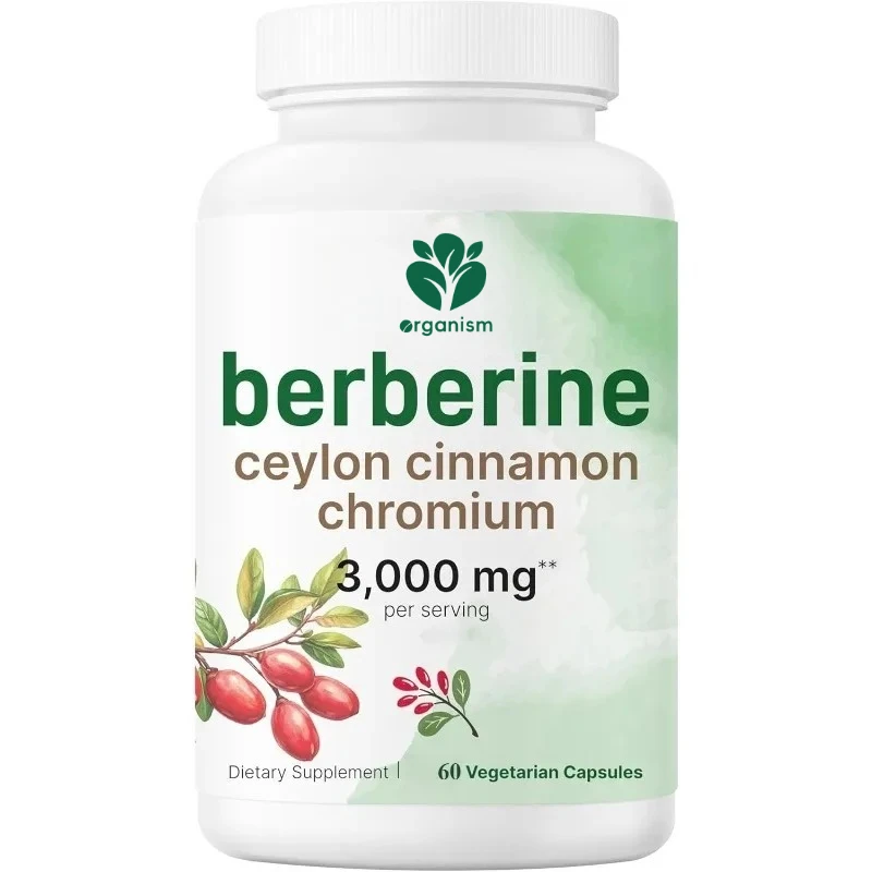 

Гидрохлорид берберрина Цейлонский комплекс корицы и хрома - 60 растительных капсул в качестве добавки для здоровья всего иммунитета