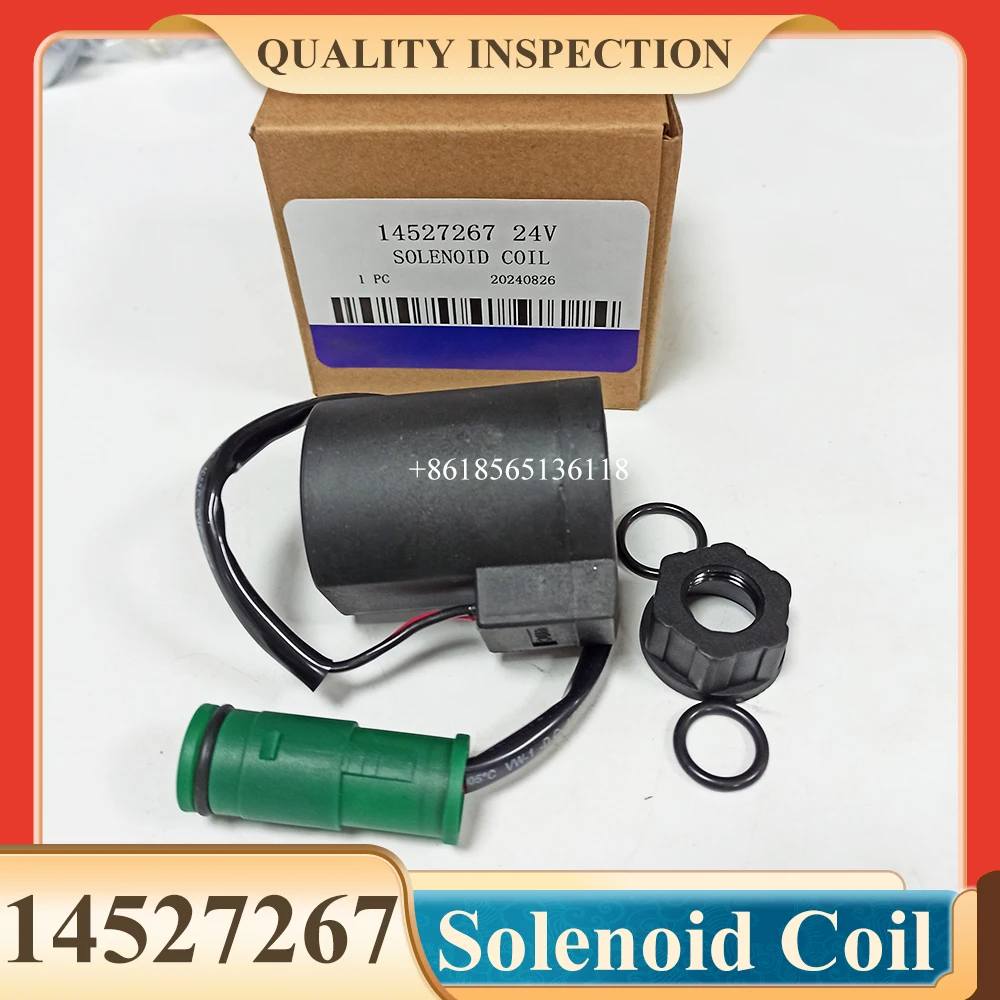 12V/24V Solenoid Valve Coil 14527267 voe14527267 for Excavator EC140 EC160 EC210 EC240 EC290 EC330 EC360 EC460 EC210B