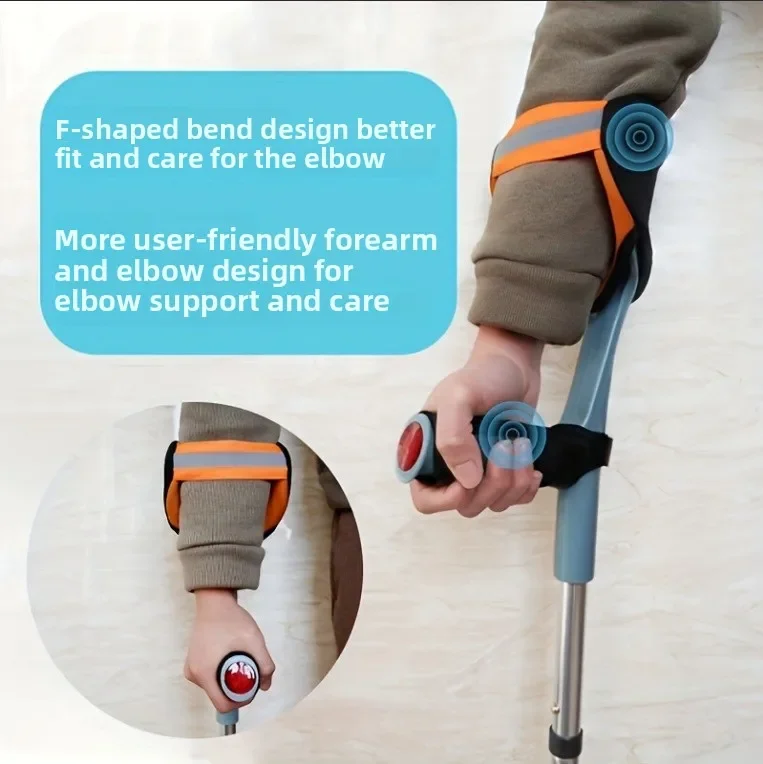 

Bestseller Underarm Thickened Cane Cover Cane Pad Non-slip Universal Arm Armpit Walker for The Elderly
