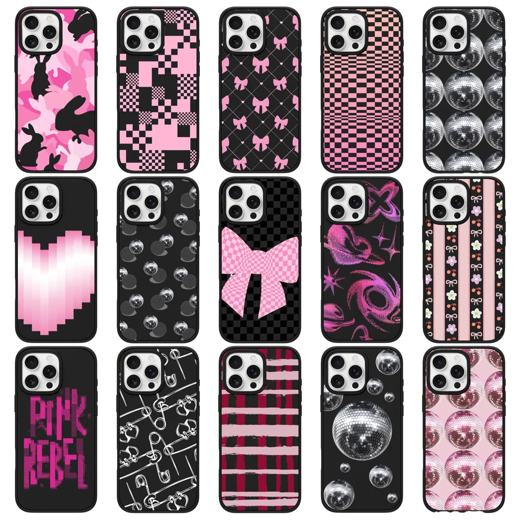 

Mosaic Black Frosted Magnetic Phone Case Cover for IPhone 16 15 14 13 Pro Max Case for IPhone 16 Pro Max