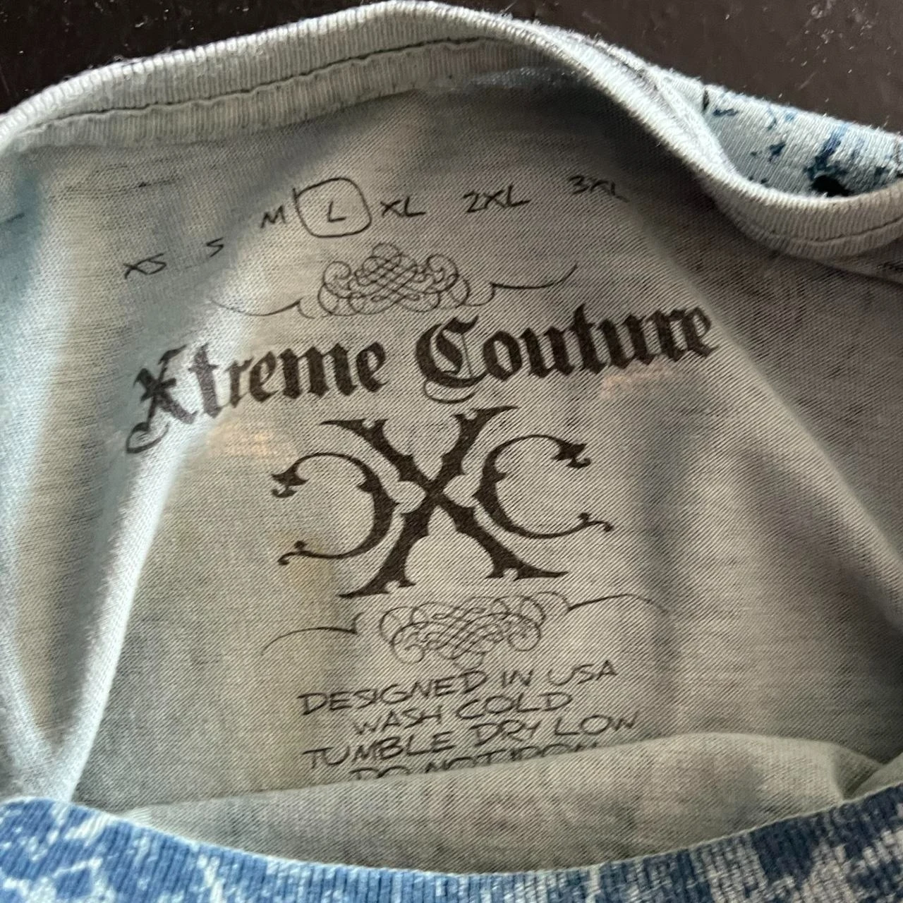 Xtreme Couture MMA Y2K في جميع أنحاء طباعة قمصان قصيرة الأكمام تي شيرت أسود/أبيض الشارع الشهير خمر الهيب هوب اللياقة البدنية الصالة الرياضية #3