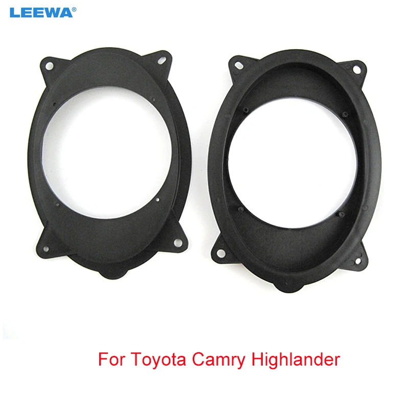 

LEEWA Car 6.5" Rear Speaker Spacer Mats for Toyota Camry Highlander Plates Bracket Change 6*9 To 6.5 Car Speaker Rings Mount