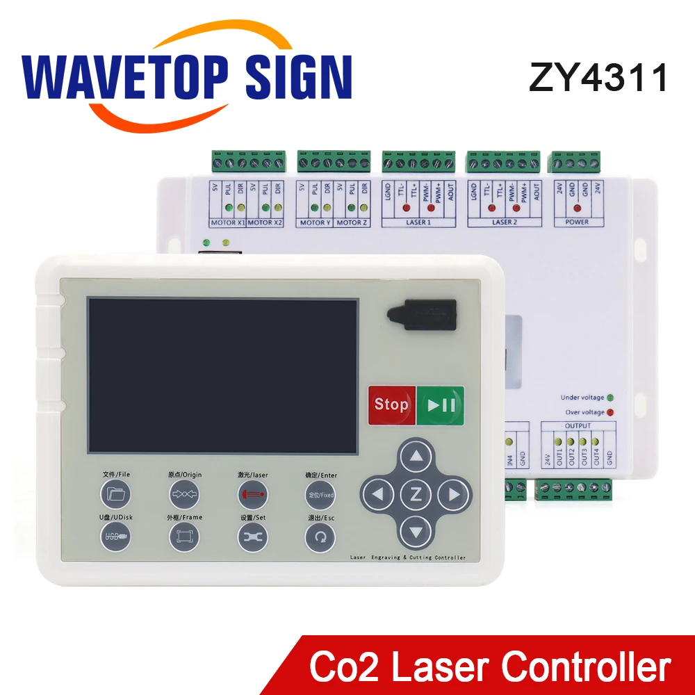 WaveTopSign ZY4311 Co2 Laser Controller 24V for Co2 Laser Cutting and Engraving Machine