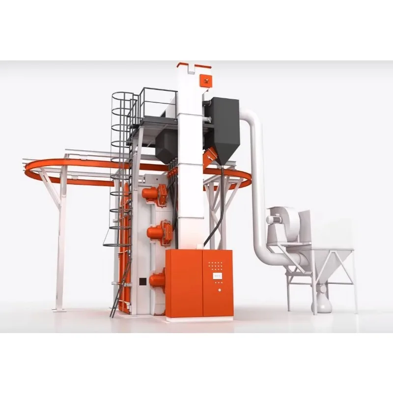 Double Hook Shot Blasting Machine 800KG Capacity Compact Design for Medium Size Parts Cleaning Surface Preparation Customized