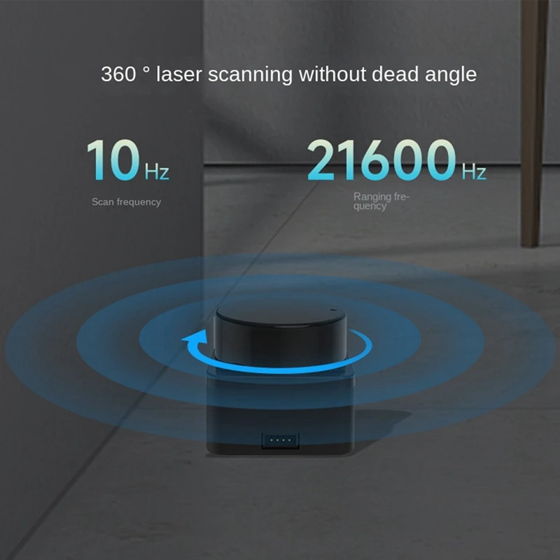 1Set DTOF Lidar Sensor Time-Of-Flight Ranging UART Serial Port 360° Omni-Directional Lidar Sensor