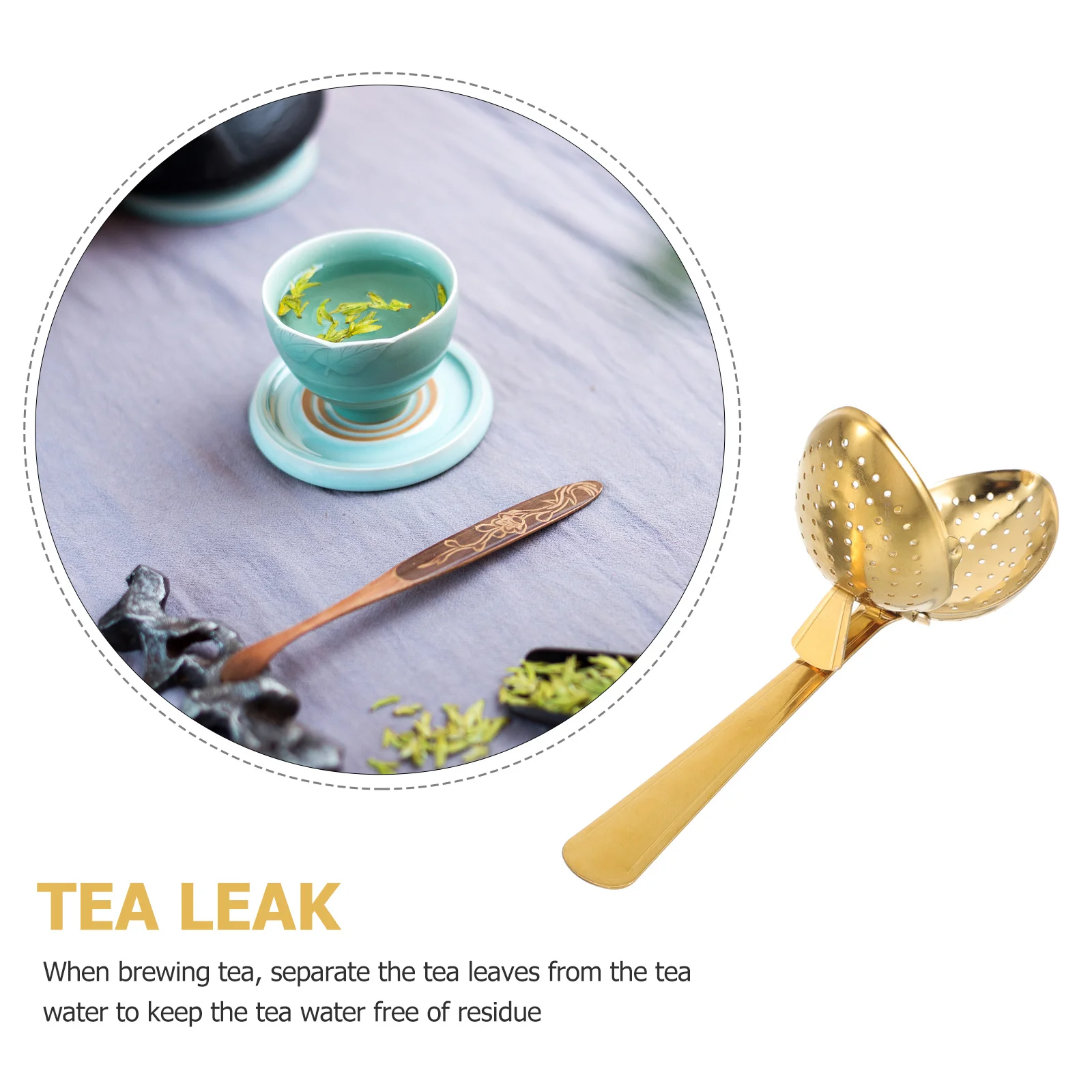 

1Pcs Stainless Steel Pine Tea Strainer Infuser Filter Multi-Function Easy Clean Gift for Tea Lovers Home Use