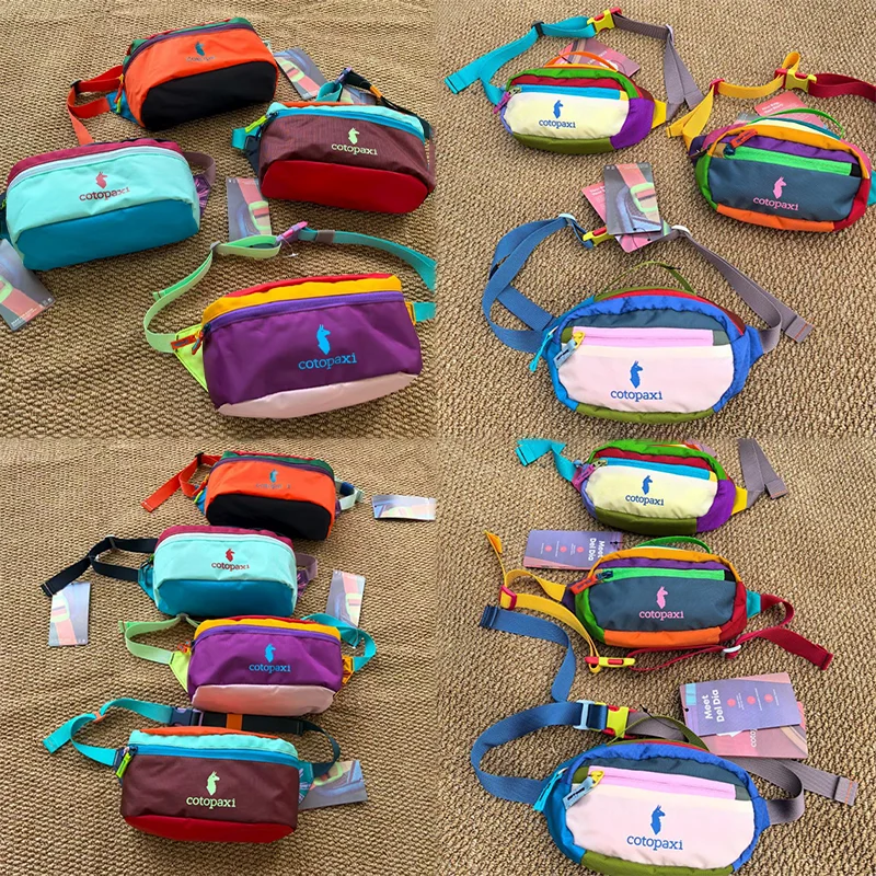 

1.5/3L Cotopaxi Cross Body Dopamine Chest Makeup Toiletry Bag Outdoor Fashion Shoulder Bag Couple Waist PocketsBag Festival Gift