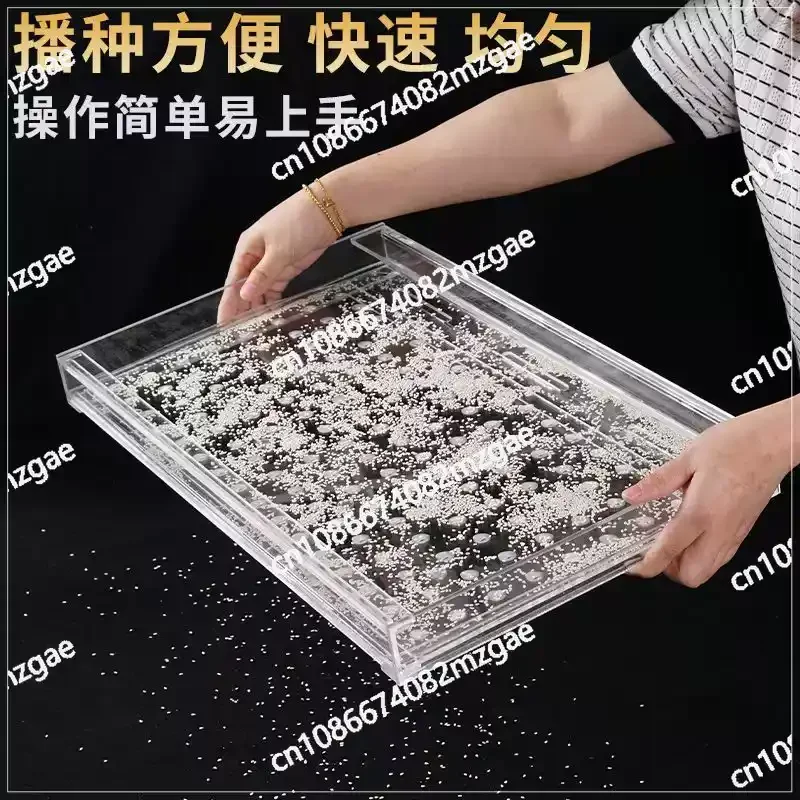 Acrylic Manual Seed Sower 32/50/72/105/288 Holes - Efficient Seeding Tool for Seedling Tray Garden Nursery Planting