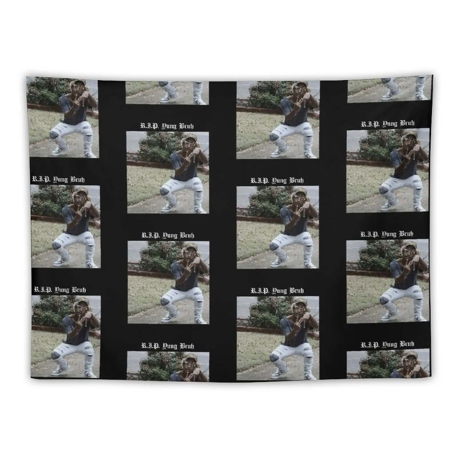 New R.I.P. Yung Bruh Tapestry Wall Hangings Decoration Wall Hanging Wall